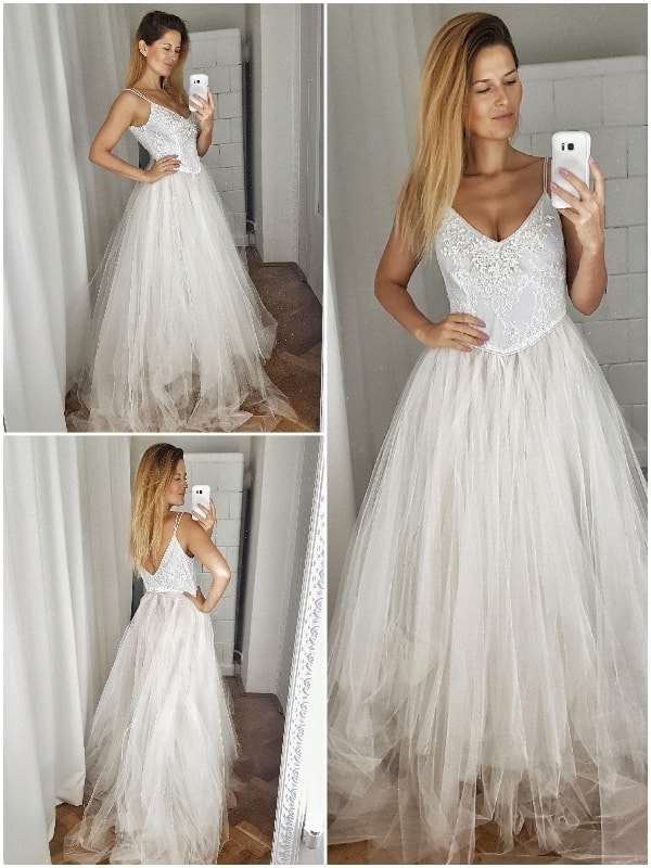 princessa suknia ślubna collage Custom made wedding dresses