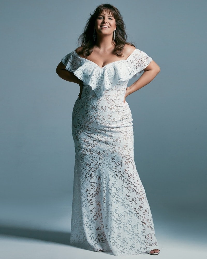 suknia ślubna plus size o kroju hiszpańskim Santorini 6 3 Plus size wedding dresses