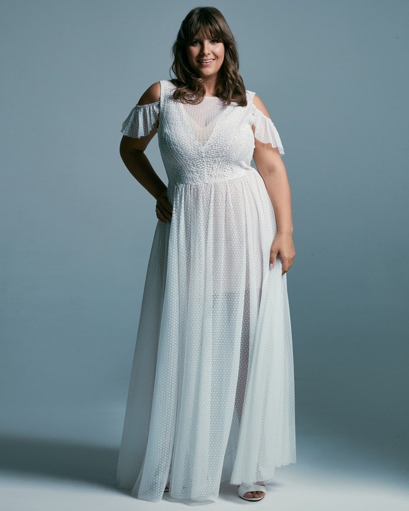 suknia ślubna plus size w stylu greckim Santorini 2 3 Plus size wedding dresses