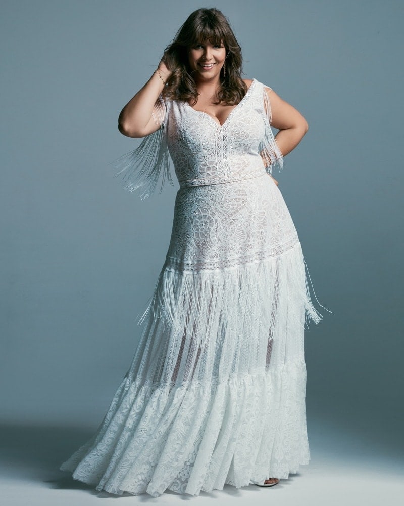 suknia ślubna plus size z pięknej koronki Santorini 5 3 Plus size wedding dresses