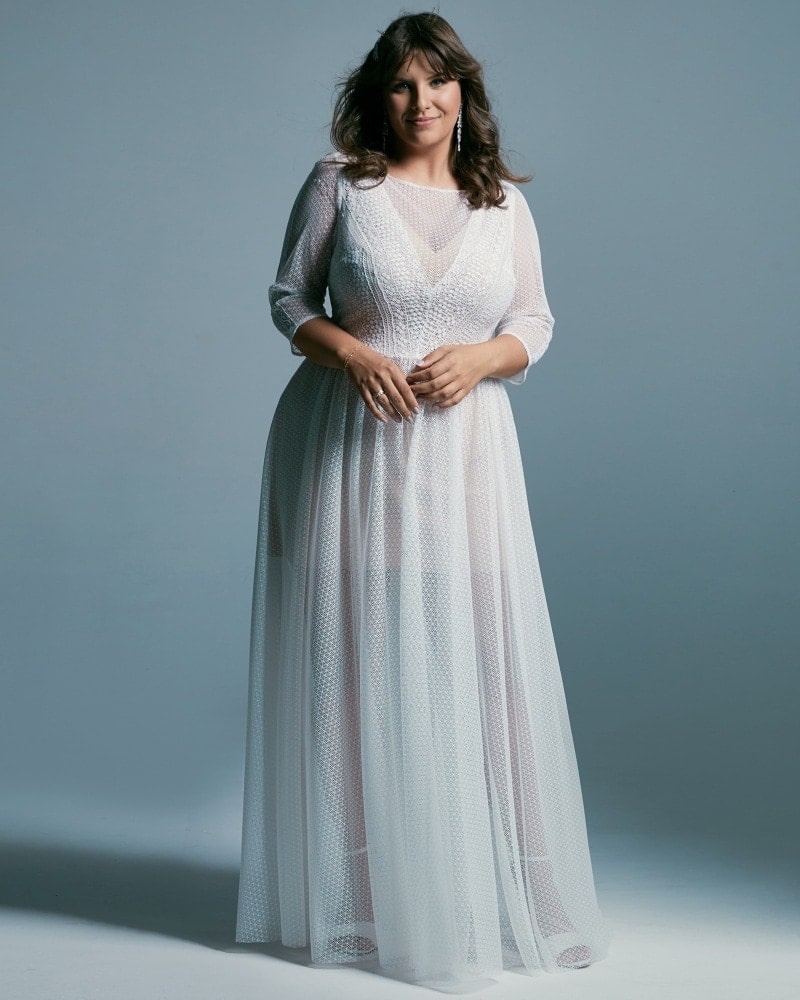 suknia ślubna plus size z rękawami 34 Santorini 7 2 Plus size wedding dresses