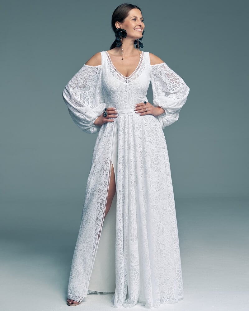 suknia ślubna z białą podszewką Santorini 14 1 Collections of wedding dresses